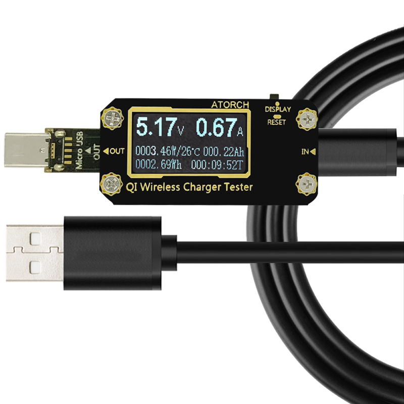 Usb Ammeter Tester - QI Wireless Charger 7 in 1