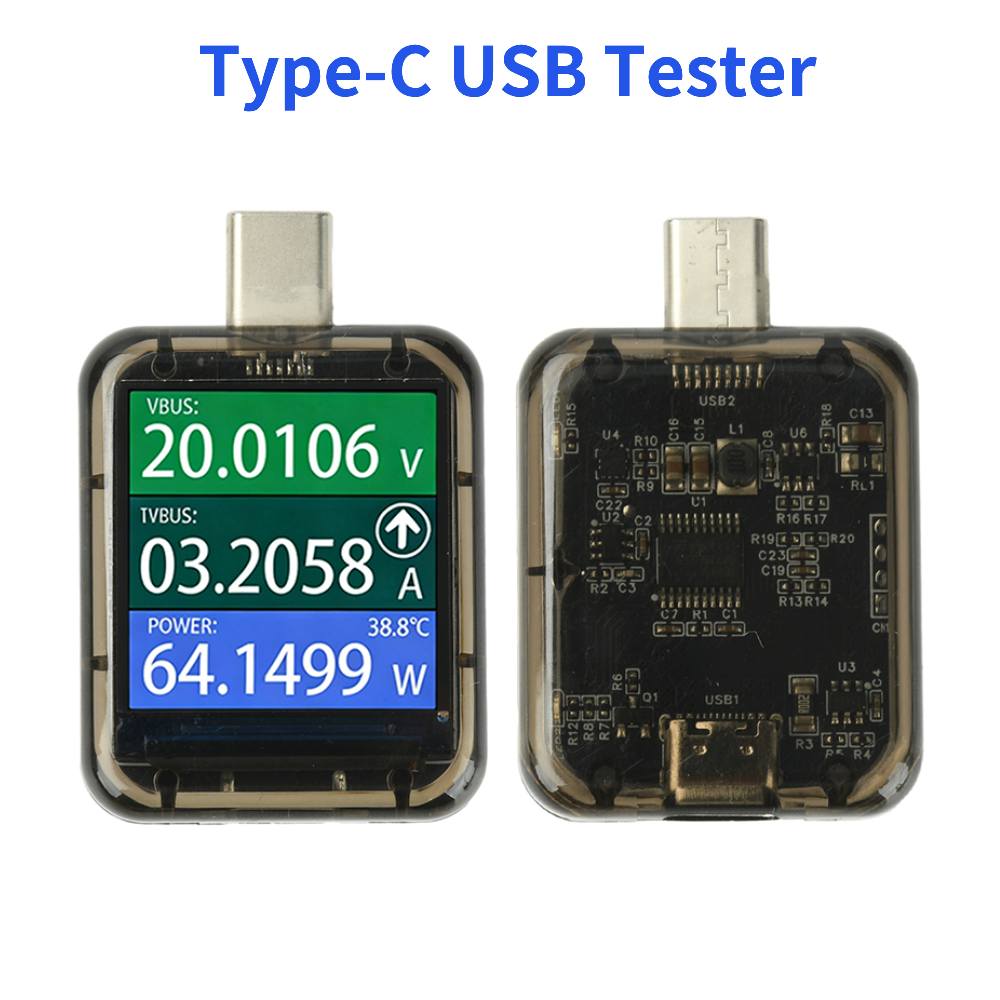 Usb Ammeter Tester - Type-C Multifunctional Tester Digital Display DC
