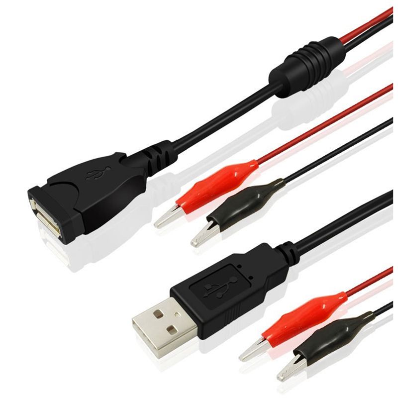 A01E-2Pcs USB Alligator Clips  - Usb Ammeter Tester recensione e prezzo