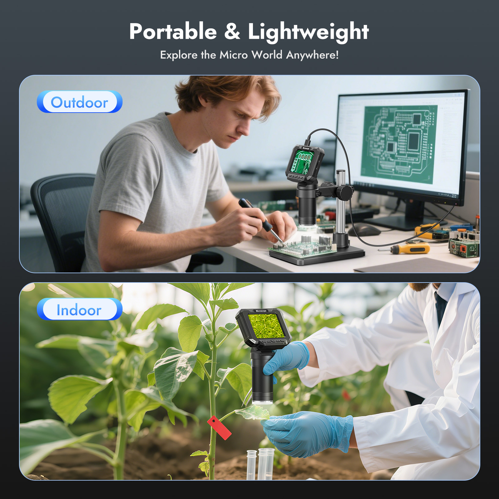Digital Microscope 2.8 inch 10 - Electronics Repair Videos recensione e prezzo