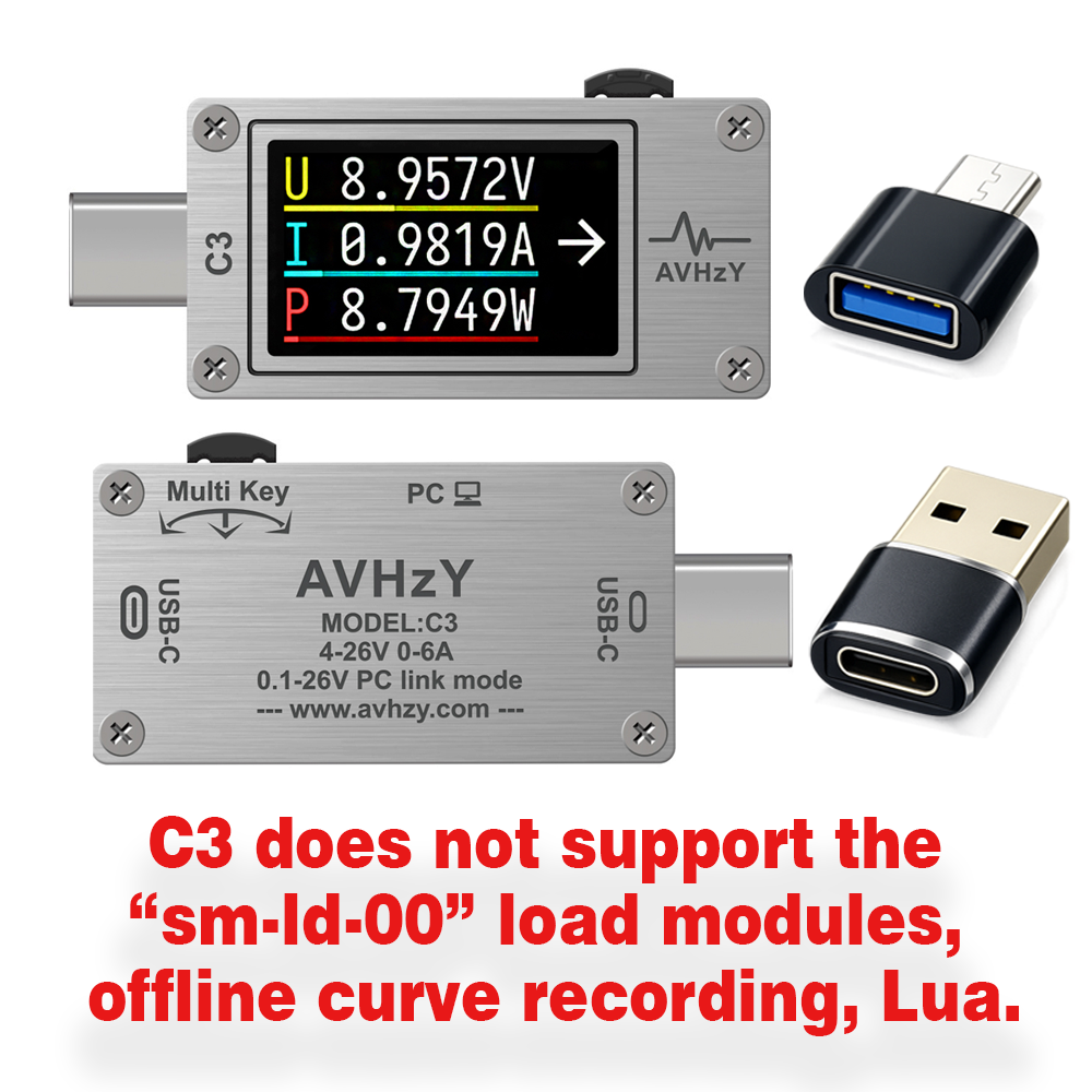 AVHzY USB 3.1 Power Meter  Dig - Usb Ammeter Tester recensione e prezzo