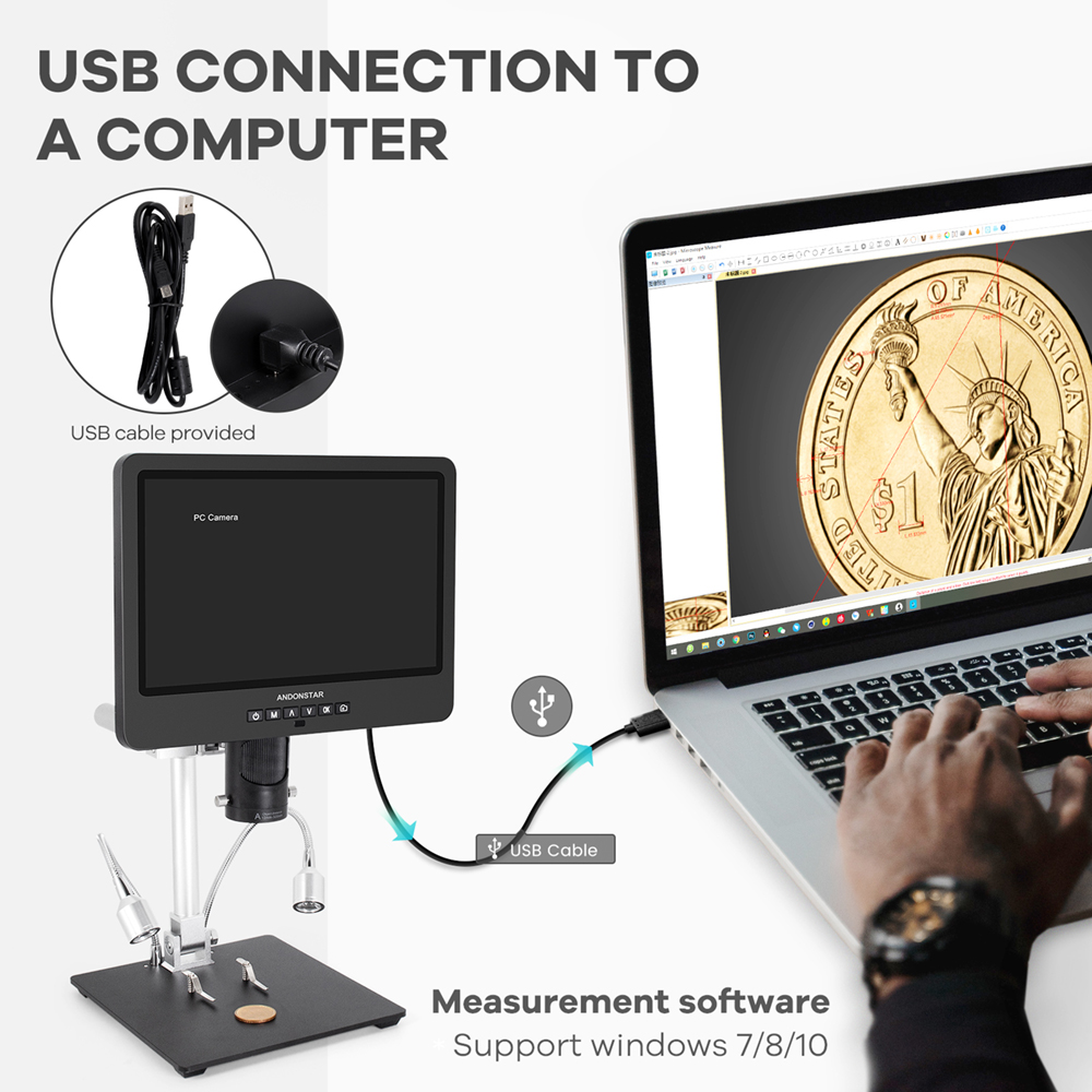 Andonstar Trinocular HDMI USB  - Electronics Repair Microscope recensione e prezzo