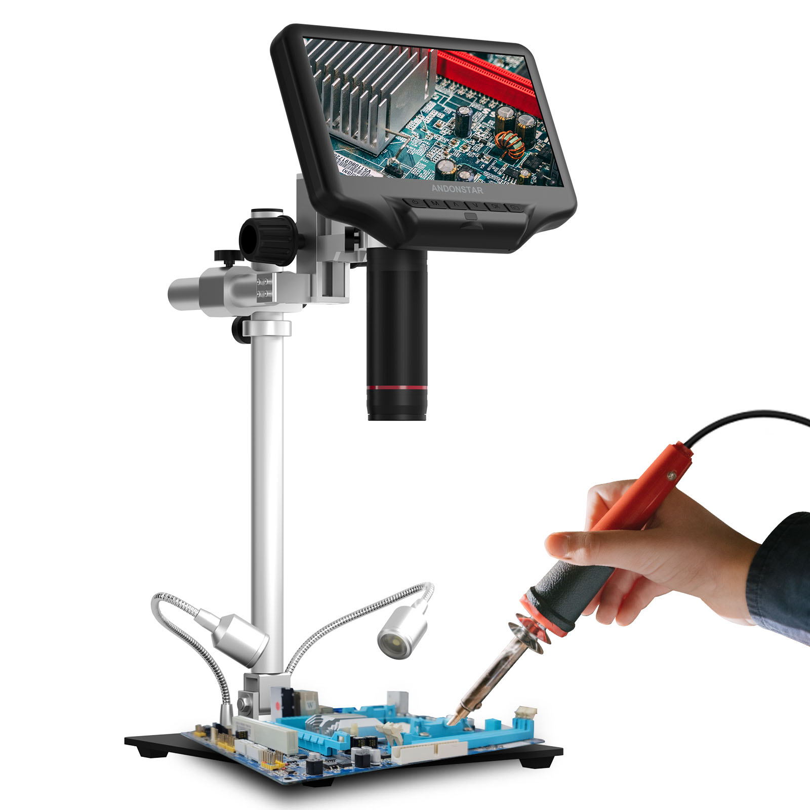 Andonstar AD407 Pro 7 inch 270 - Electronics Repair Microscope recensione e prezzo