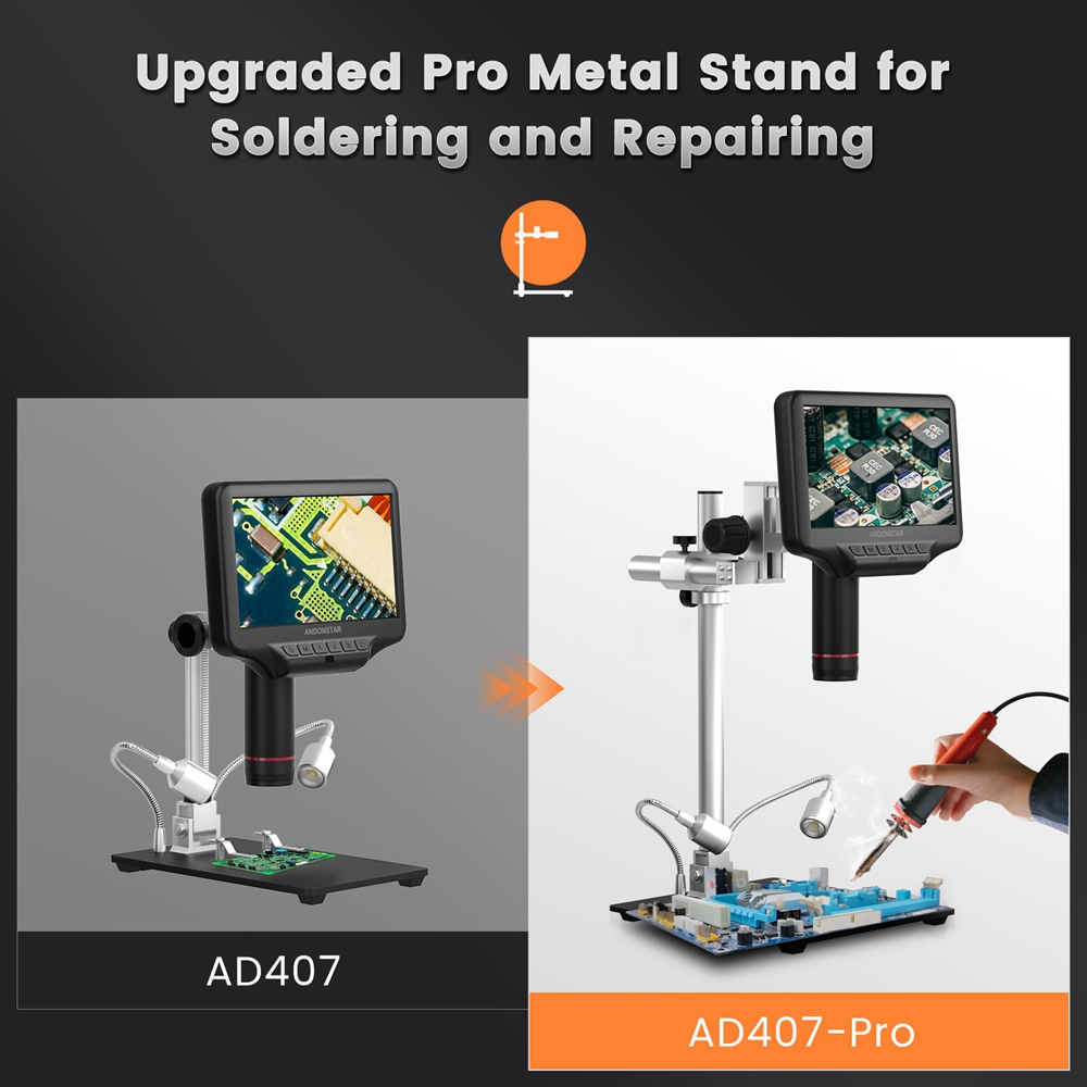Andonstar AD407 Pro 7 inch 270 - Electronics Repair Microscope recensione e prezzo