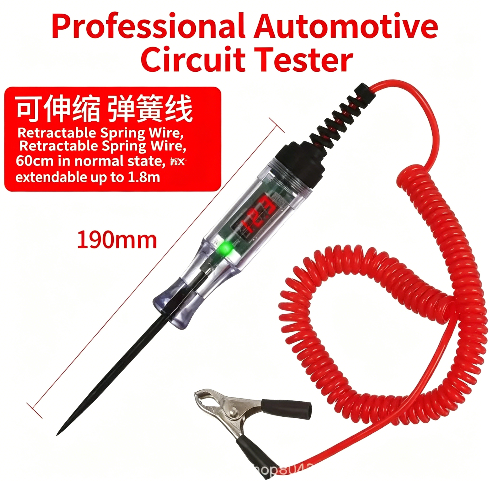 Car Voltage Tester LED Flashli - Electronic Repair recensione e prezzo