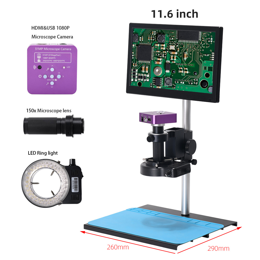 11.6 Inch LCD 51MP 150X C Moun - Electronics Repair Videos recensione e prezzo