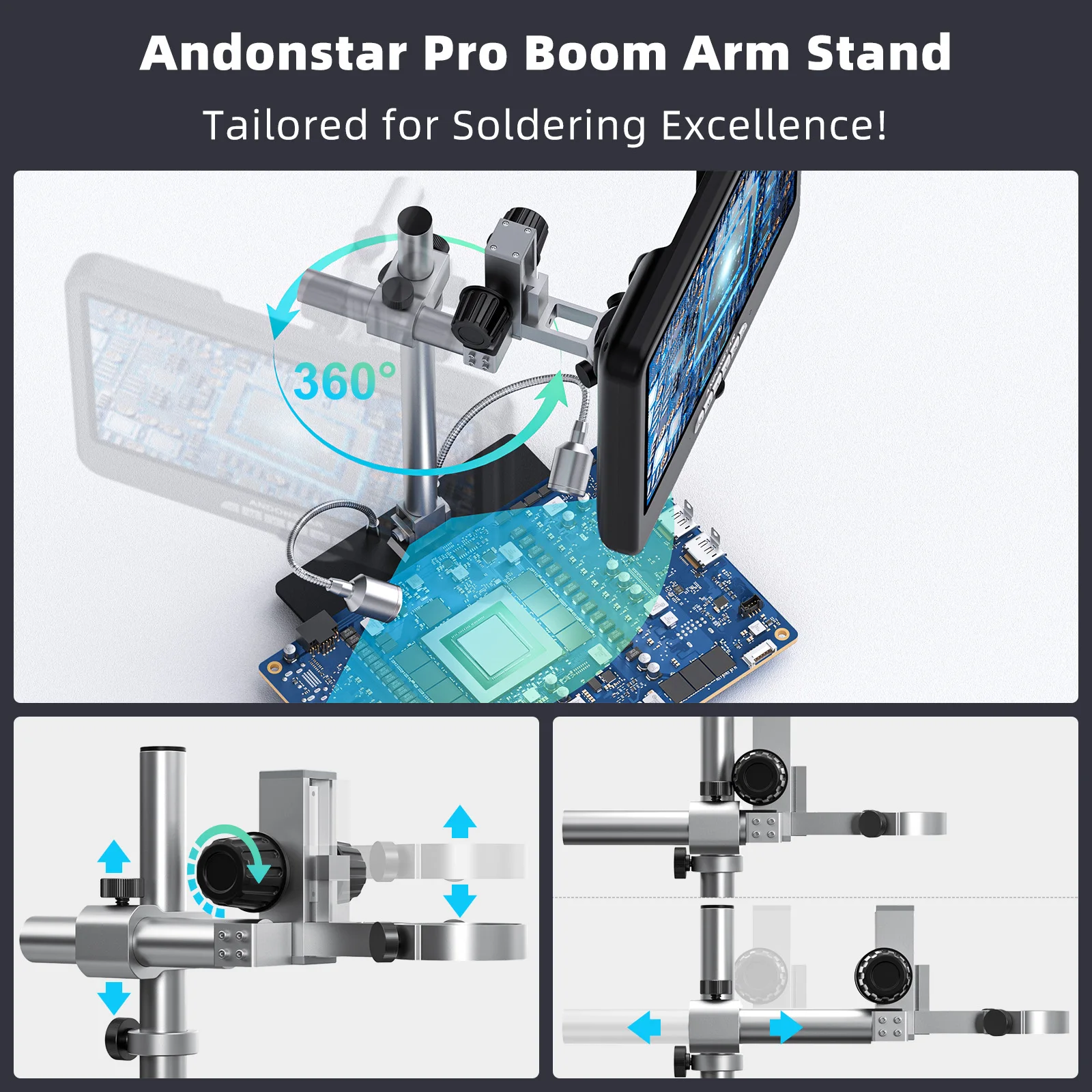 Andonstar AD210S-Pro 4K 60FPS  - Electronics Repair Microscope recensione e prezzo