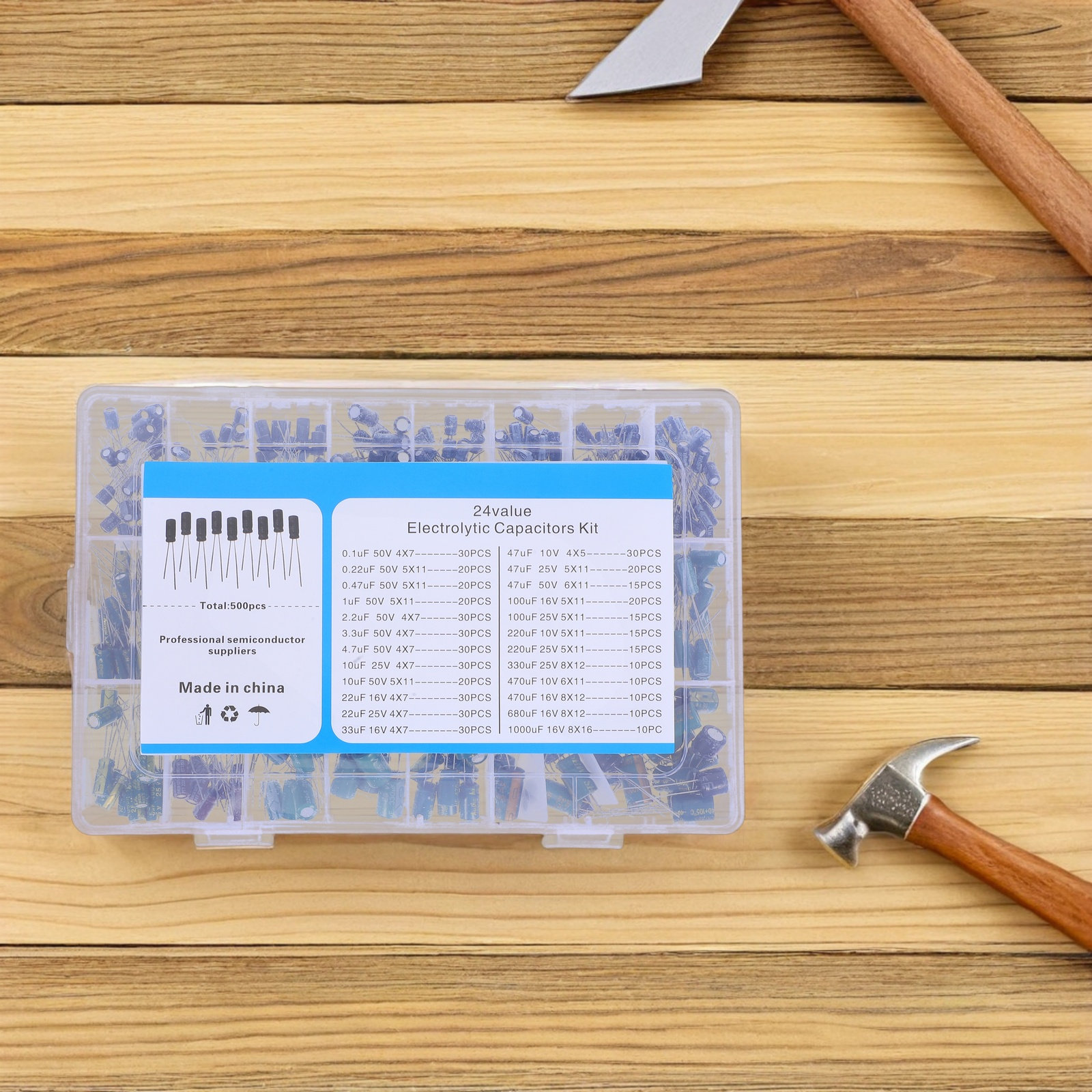 500Pcs Electrolytic Capacitor  - Electronic Repair recensione e prezzo