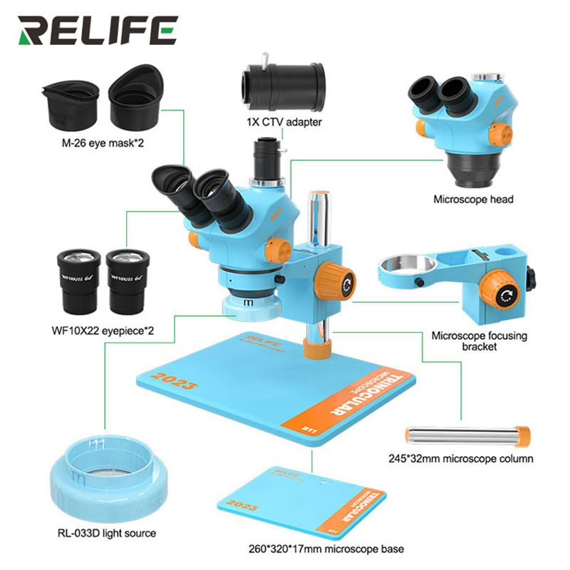 RELIFE RL-M5T-B11 0.7-5.0 Cont - Electronics Repair Microscope recensione e prezzo