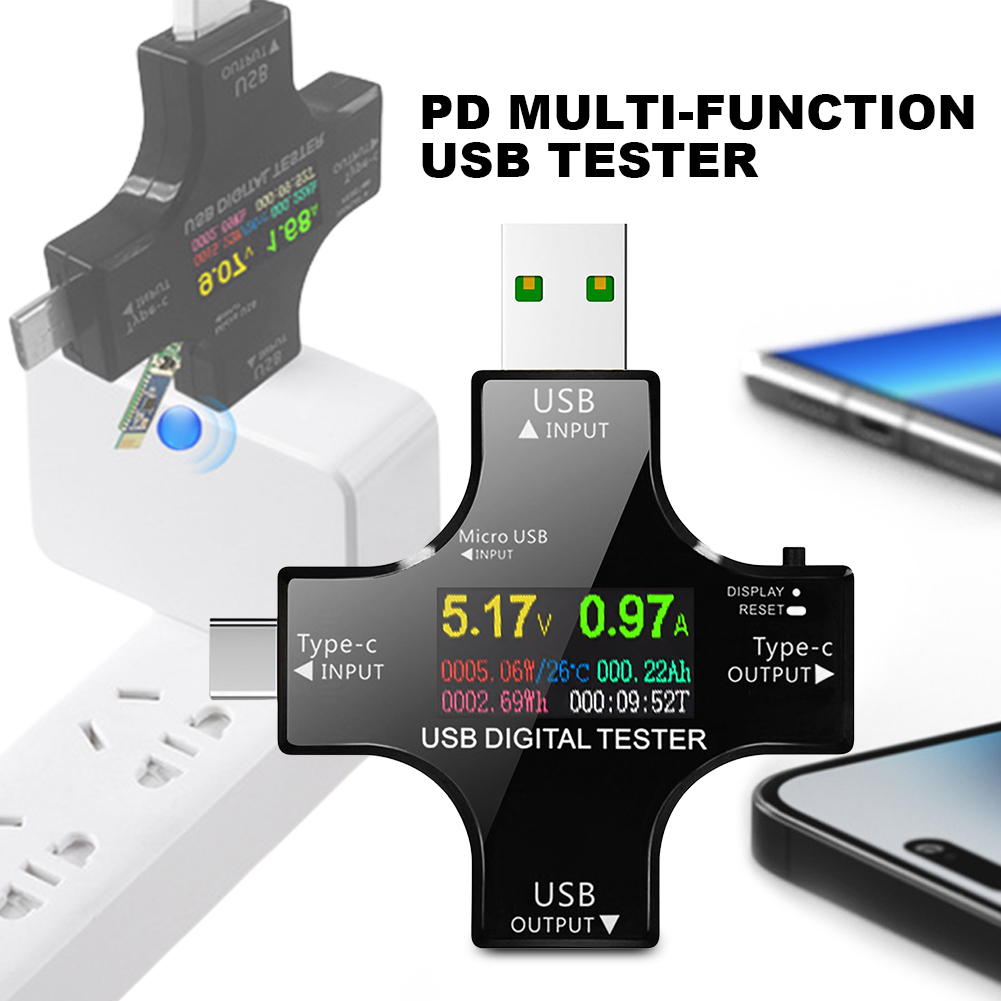 USB Tester Type-C PD Color Dig - Usb Ammeter Tester recensione e prezzo