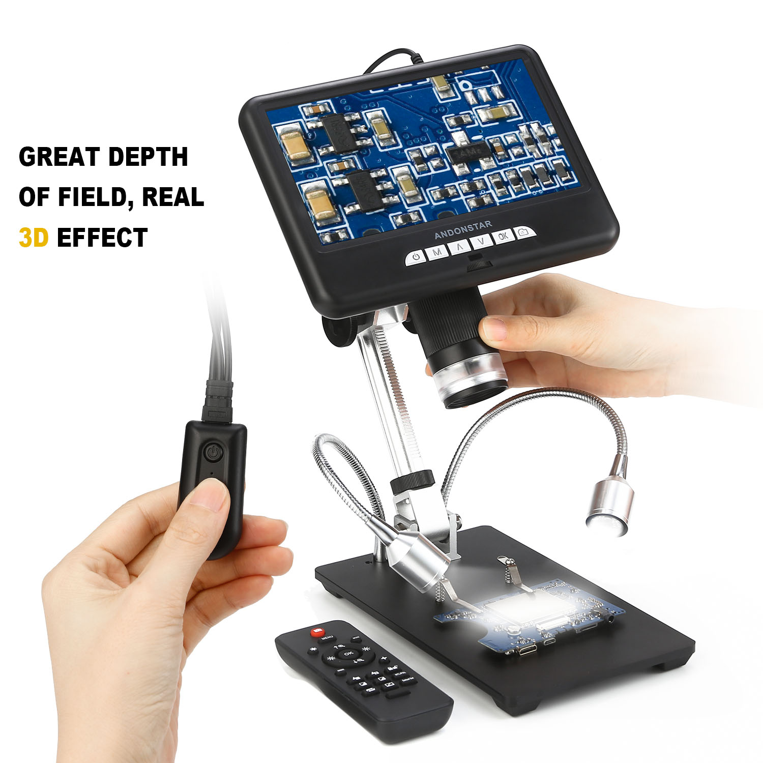Andonstar AD407 HDMI Soldering - Electronics Repair Microscope recensione e prezzo