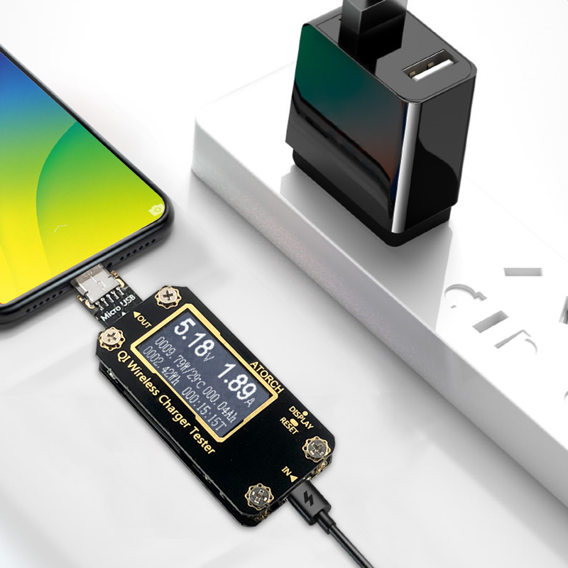 QI Wireless Charger 7 in 1 USB - Usb Ammeter Tester recensione e prezzo