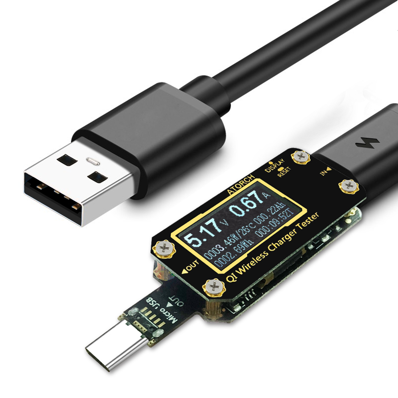 QI Wireless Charger 7 in 1 USB - Usb Ammeter Tester recensione e prezzo