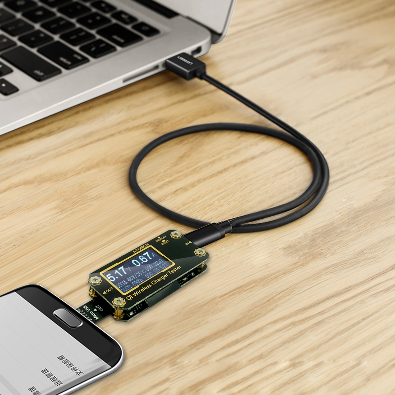 QI Wireless Charger 7 in 1 USB - Usb Ammeter Tester recensione e prezzo