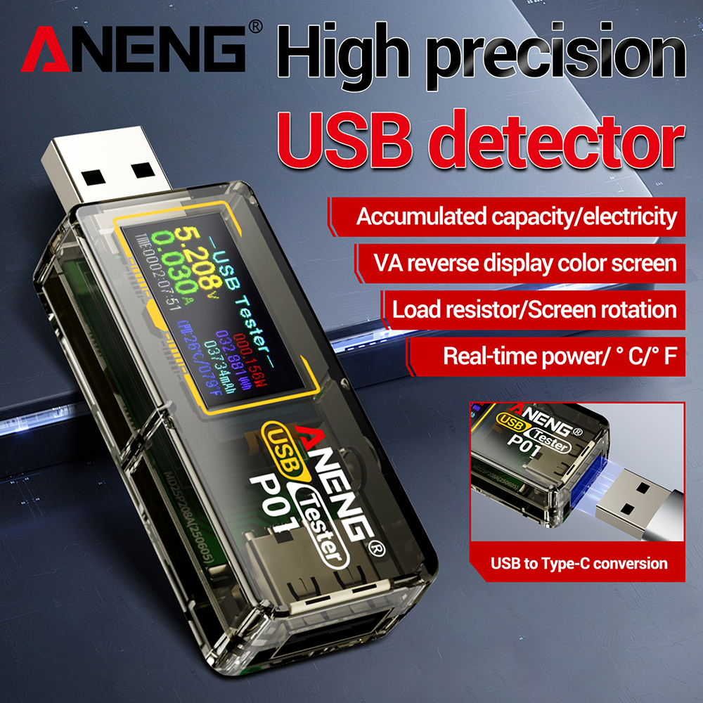 Fast Charging Tester ANENG P01 - Usb Ammeter Tester recensione e prezzo