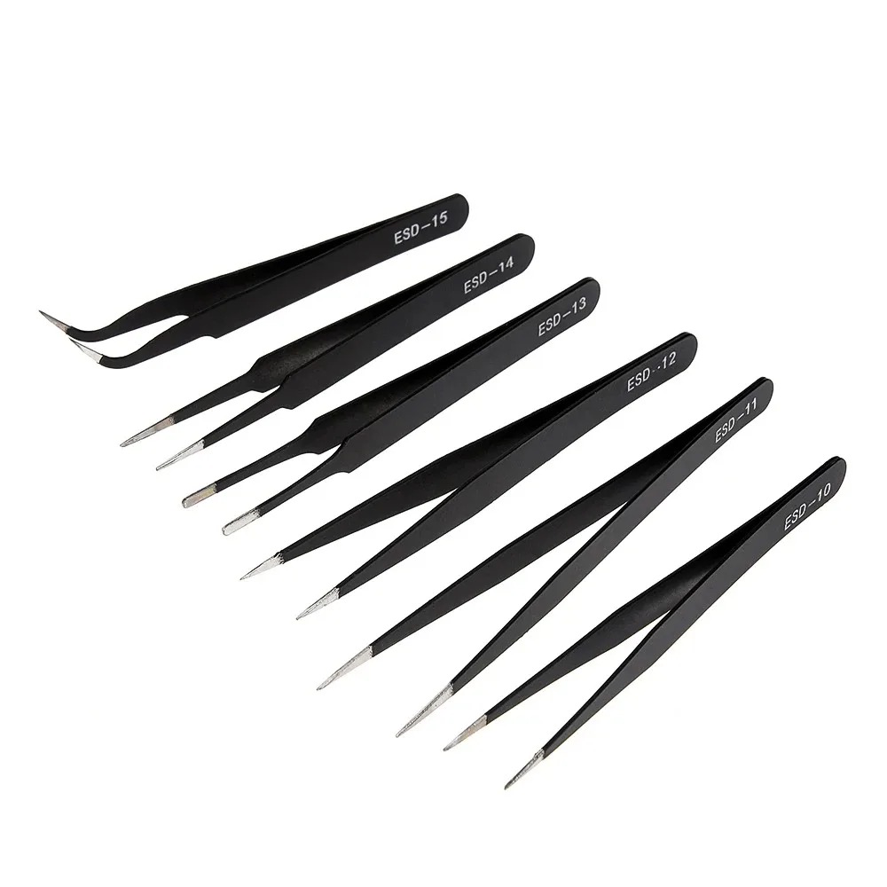 6PCS Precision Tweezers Set ES - Electronics Repair Tools And Equipment recensione e prezzo
