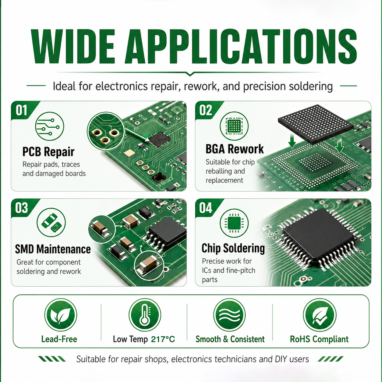 SAC305 Solder Paste Welding Ti - Electronics Repair Center recensione e prezzo