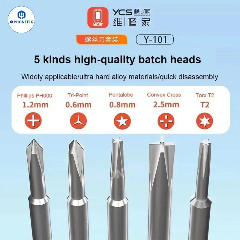 YCS Y-101 2D Screwdriver Set 5 - Electronics Repair Center recensione e prezzo