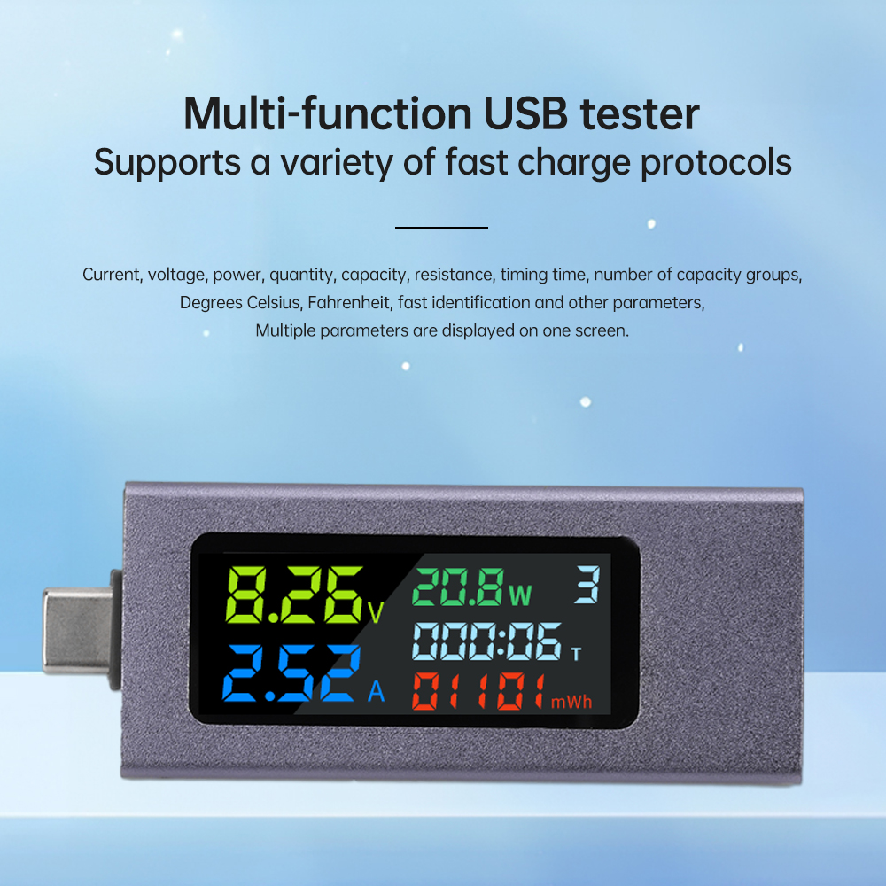 USB TYPE-C Tester DC 4.5-50V 0 - Usb Ammeter Tester recensione e prezzo
