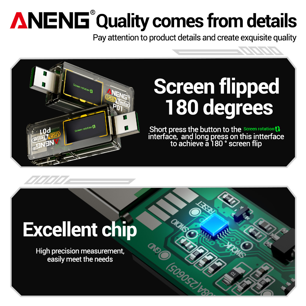 ANENG P01 USB Type C Tester Di - Usb Ammeter Tester recensione e prezzo