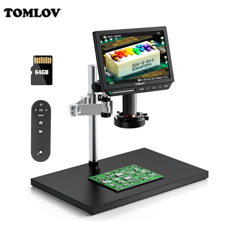 TOMLOV Microscope Digital 4K 8 - Electronics Repair Videos recensione e prezzo