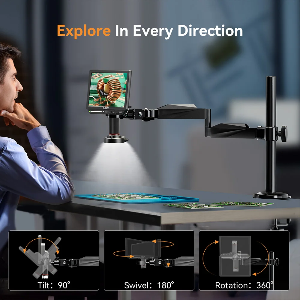 Elikliv EM4K 4K Digital Micros - Electronics Repair Microscope recensione e prezzo