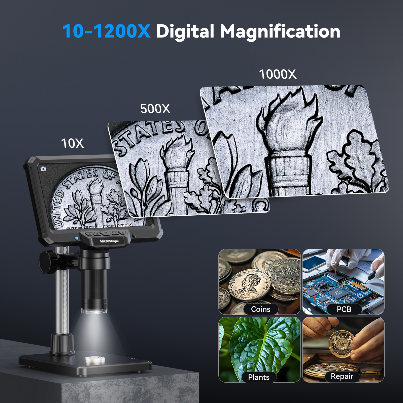 Hayve 7inch Digital Microscope - Electronics Repair Microscope recensione e prezzo